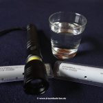 Nachhaltige AquaTac Taschenlampe mit HydraCell-Energiezelle