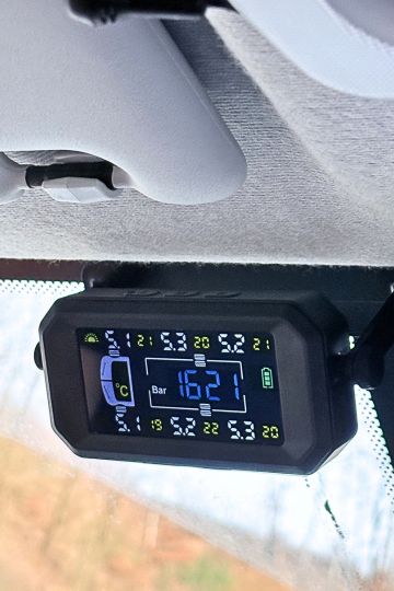 Display des günstigen Reifendruckkontrollsystem fürs Wohnmobil